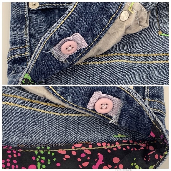 Levi's Girl's Faded Blue Denim Shorts with Embroidered Rainbow Back Pockets, 16 - Picture 10 of 16